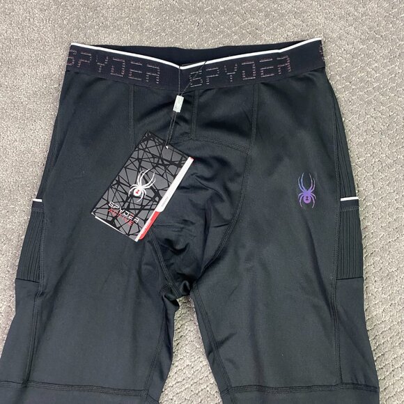 Spyder Active ProWeb Stretch Baselayer Pants Tights Men's Medium Running Hiking - Picture 3 of 16